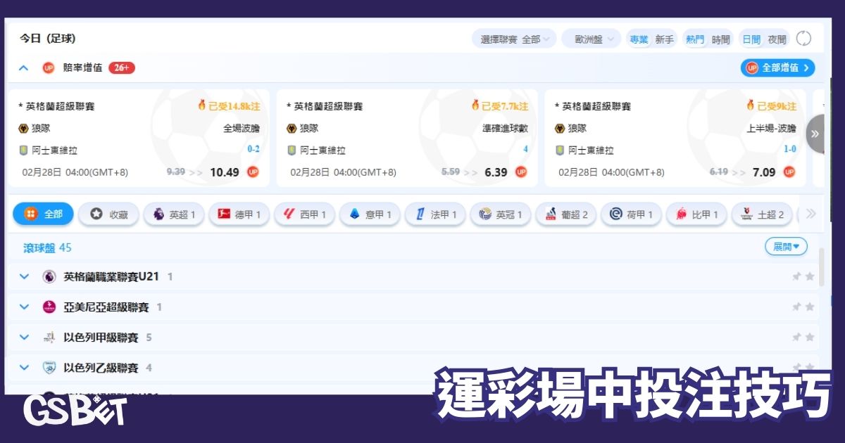 場中投注 