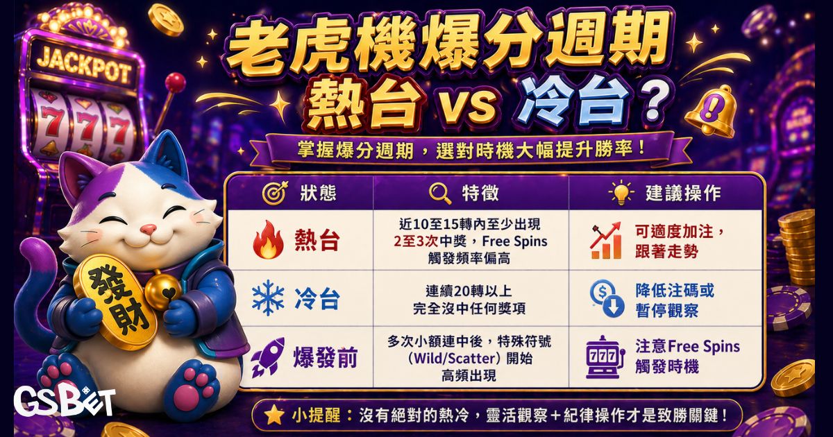 老虎機爆分週期怎麼判斷
